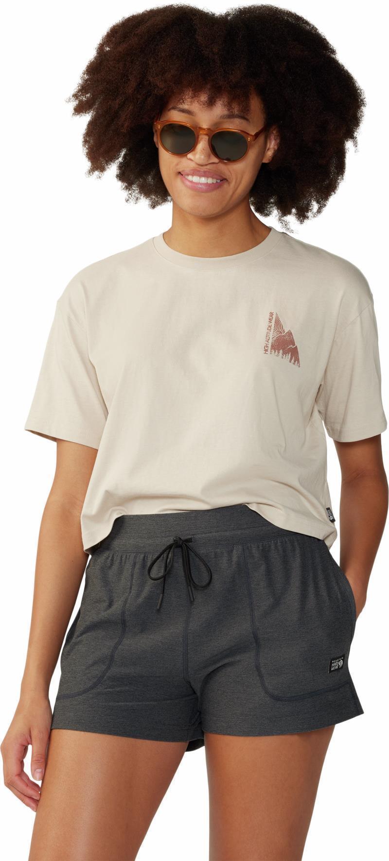 Jagged Peak Boxy Crop SS - Womens - Wild Oyster 1