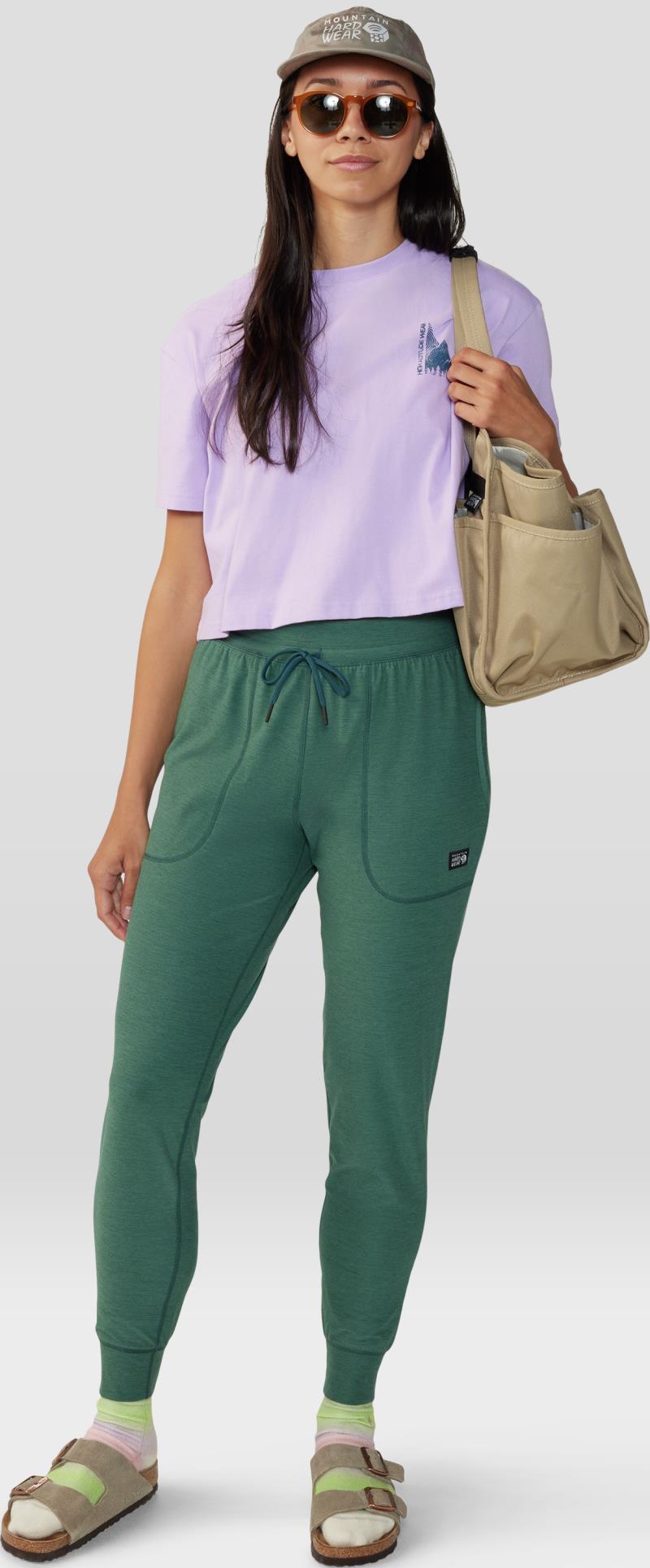 Jagged Peak Boxy Crop SS - Womens - Wisteria 3