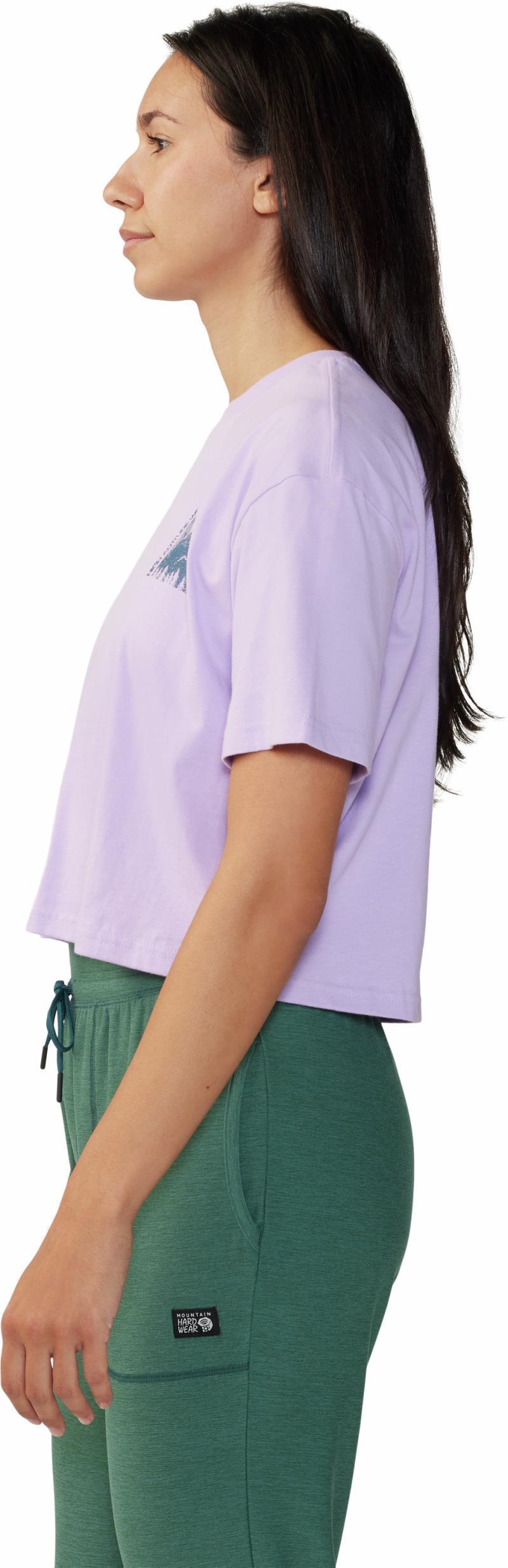 Jagged Peak Boxy Crop SS - Womens - Wisteria 5