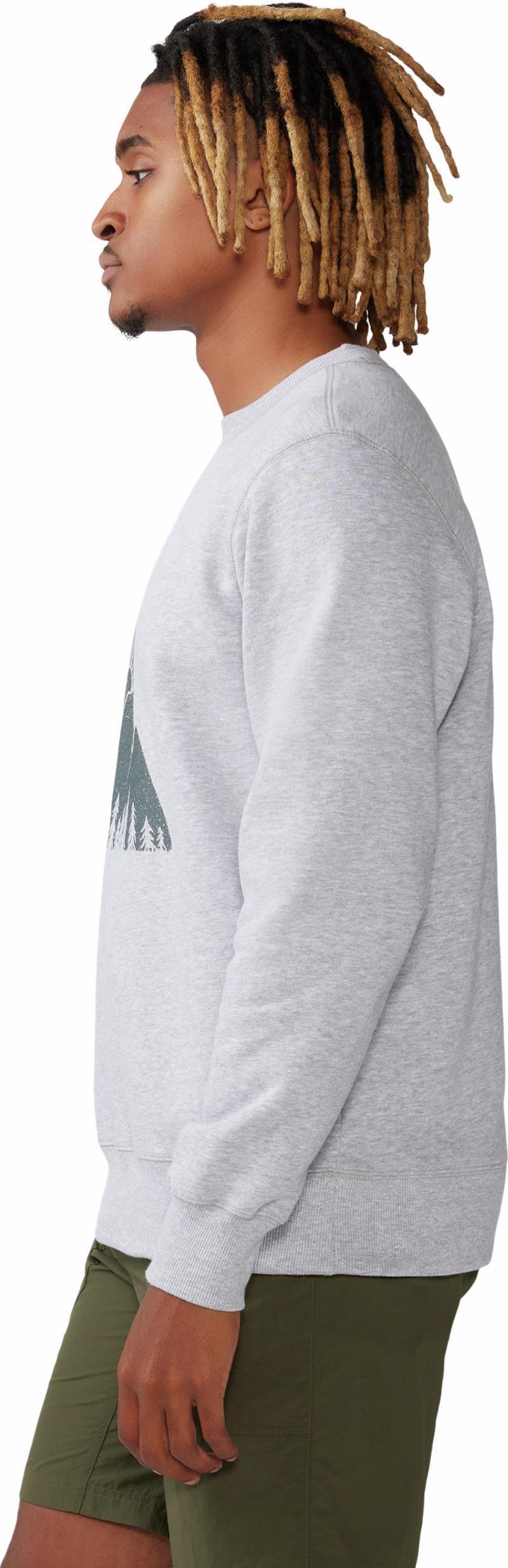 Jagged Peak Pullover Crew - Mens - Hardwear Grey Heather 5