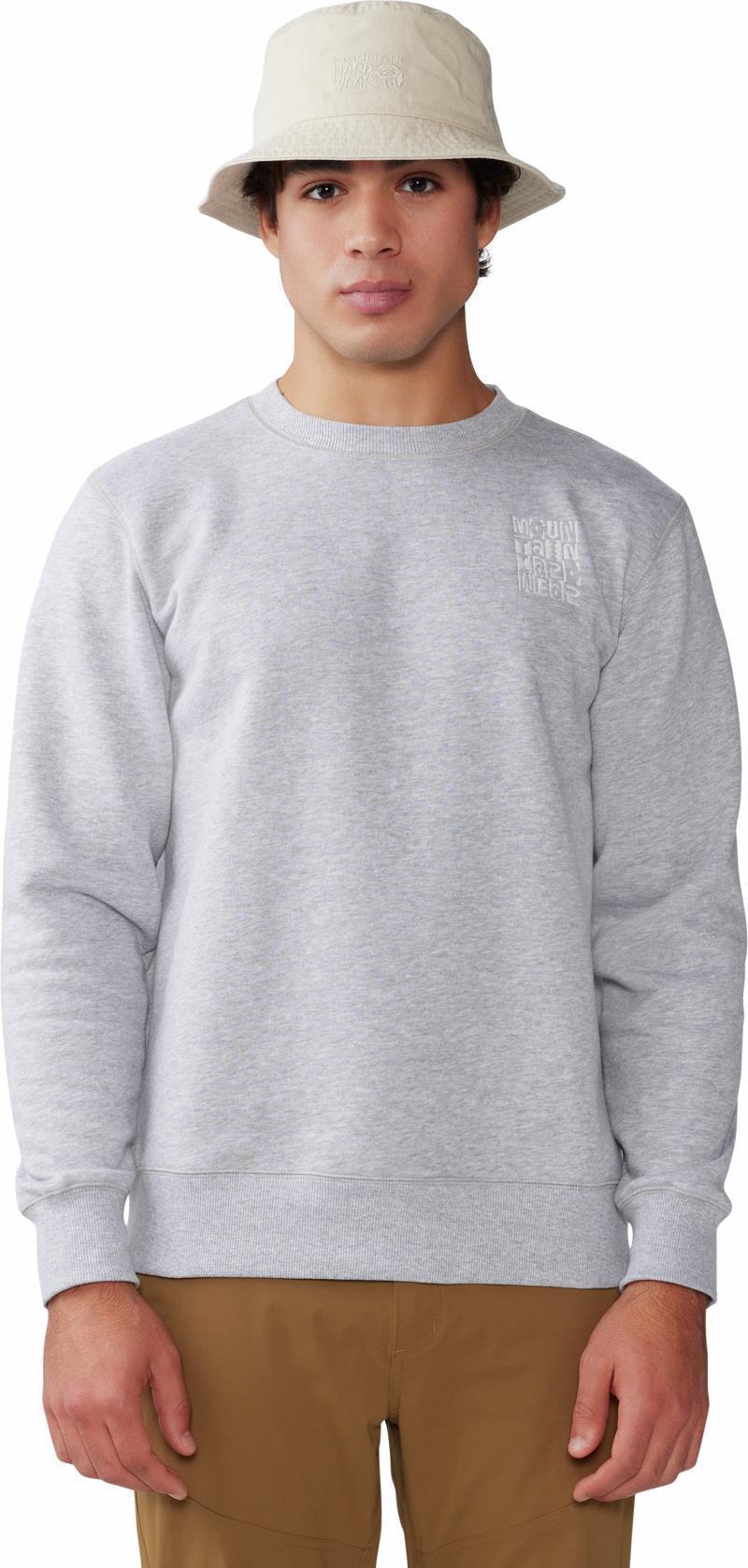 MHW Abstract Type Pullover Crew - Mens - Hardwear Grey Heather 3