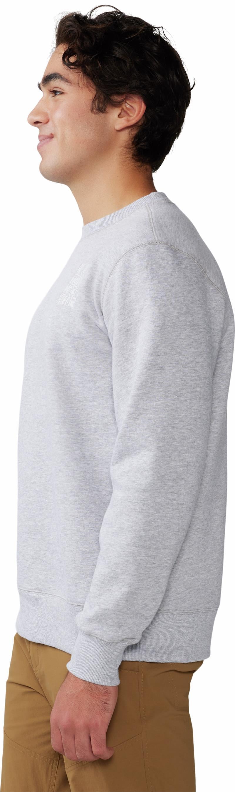 MHW Abstract Type Pullover Crew - Mens - Hardwear Grey Heather 5