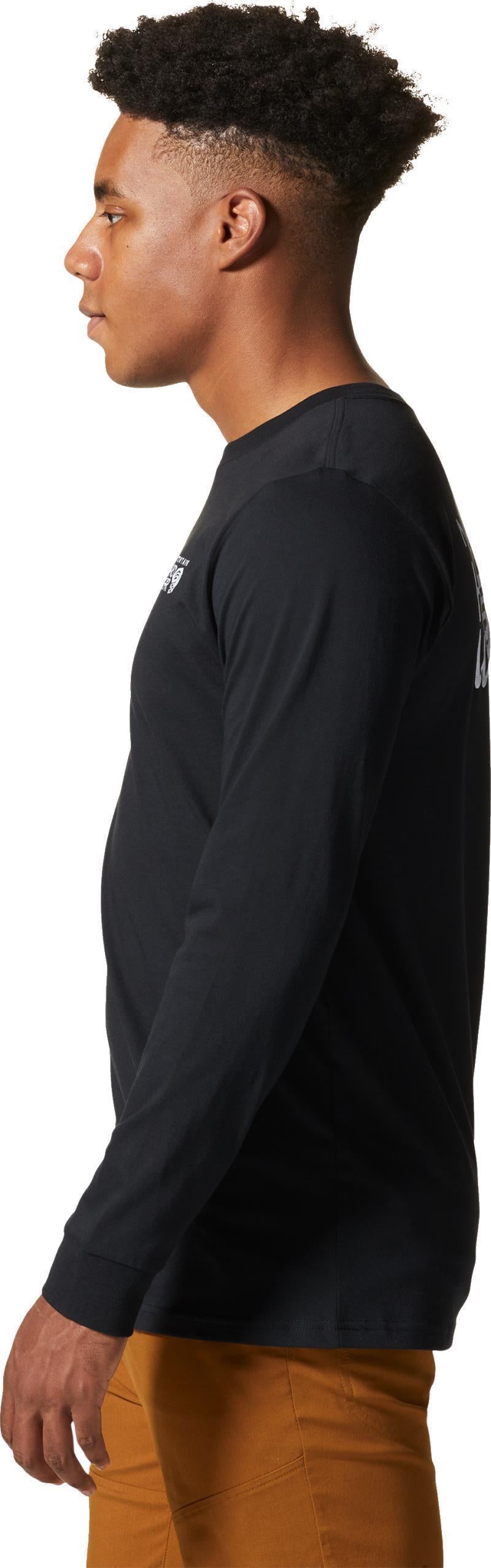 MHW Back Logo LS - Mens - Black 2