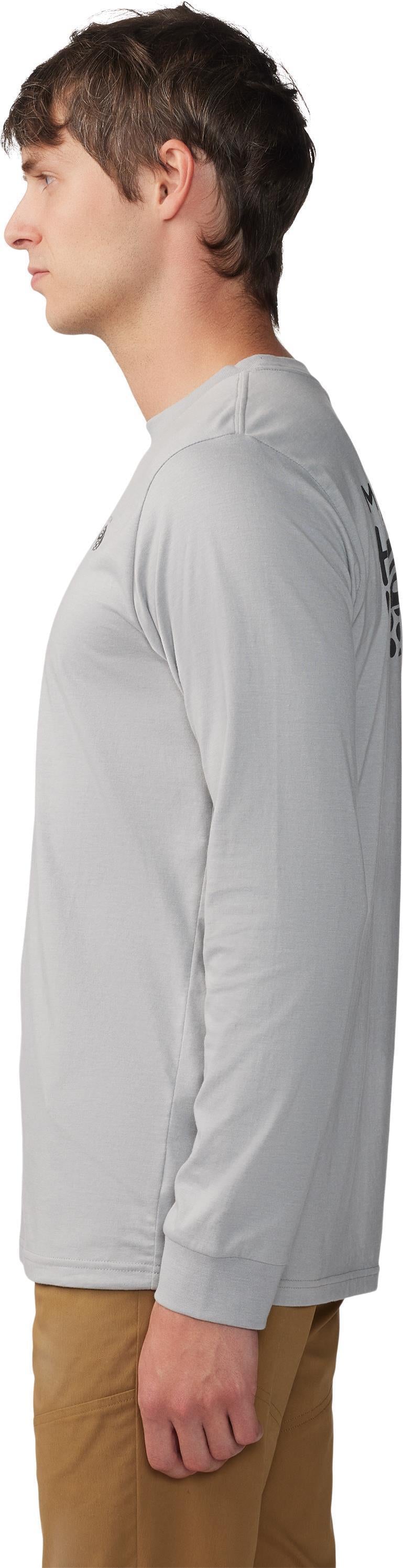 MHW Back Logo LS - Mens - Hardwear Heather Grey 2