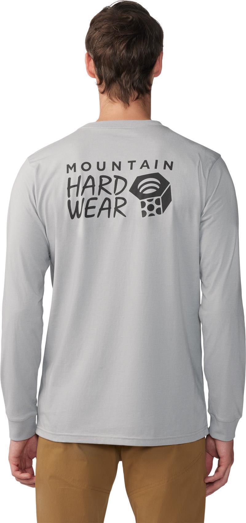 MHW Back Logo LS - Mens - Hardwear Heather Grey 3