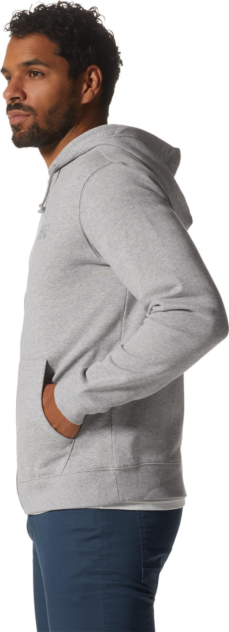 MHW Logo Full Zip Hoody - Mens - Hardwear Grey Heather 4