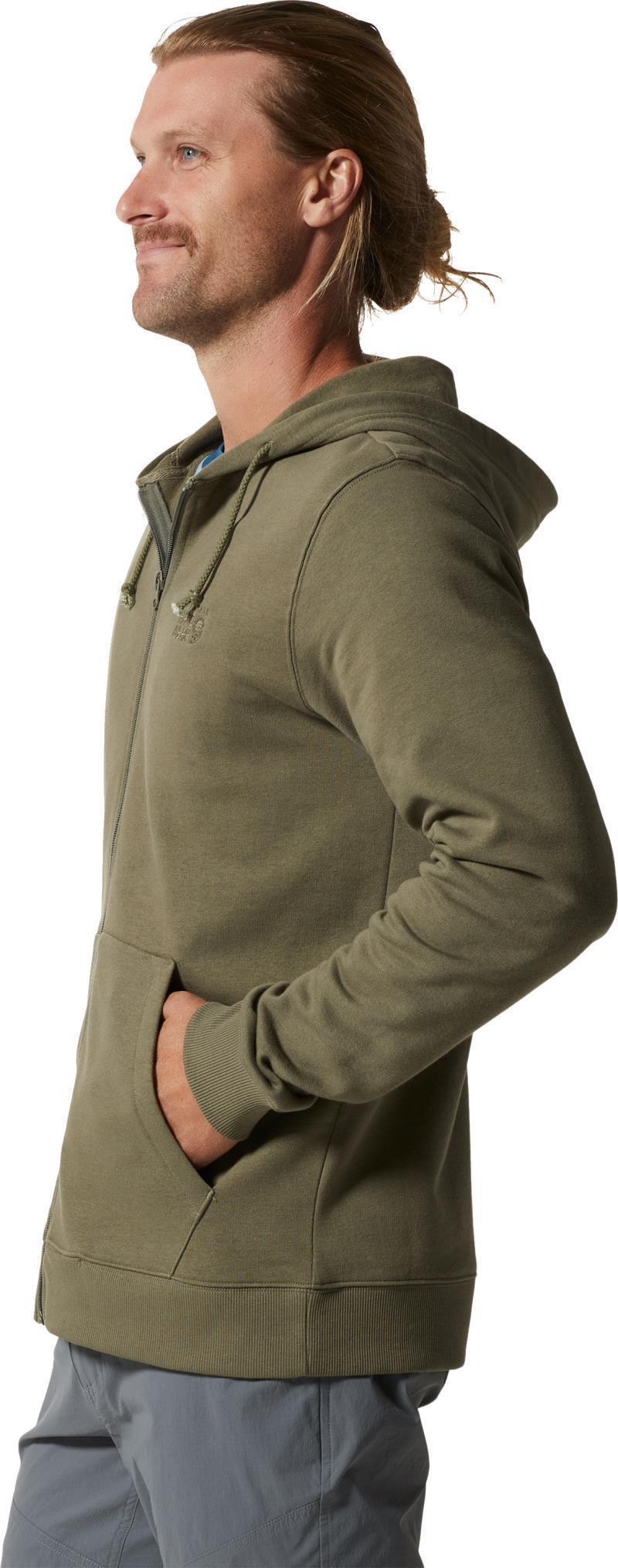 MHW Logo Full Zip Hoody - Mens - Stone Green 4