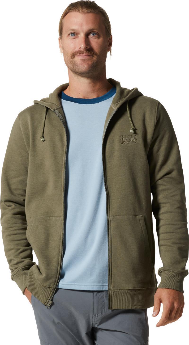 MHW Logo Full Zip Hoody - Mens - Stone Green 3