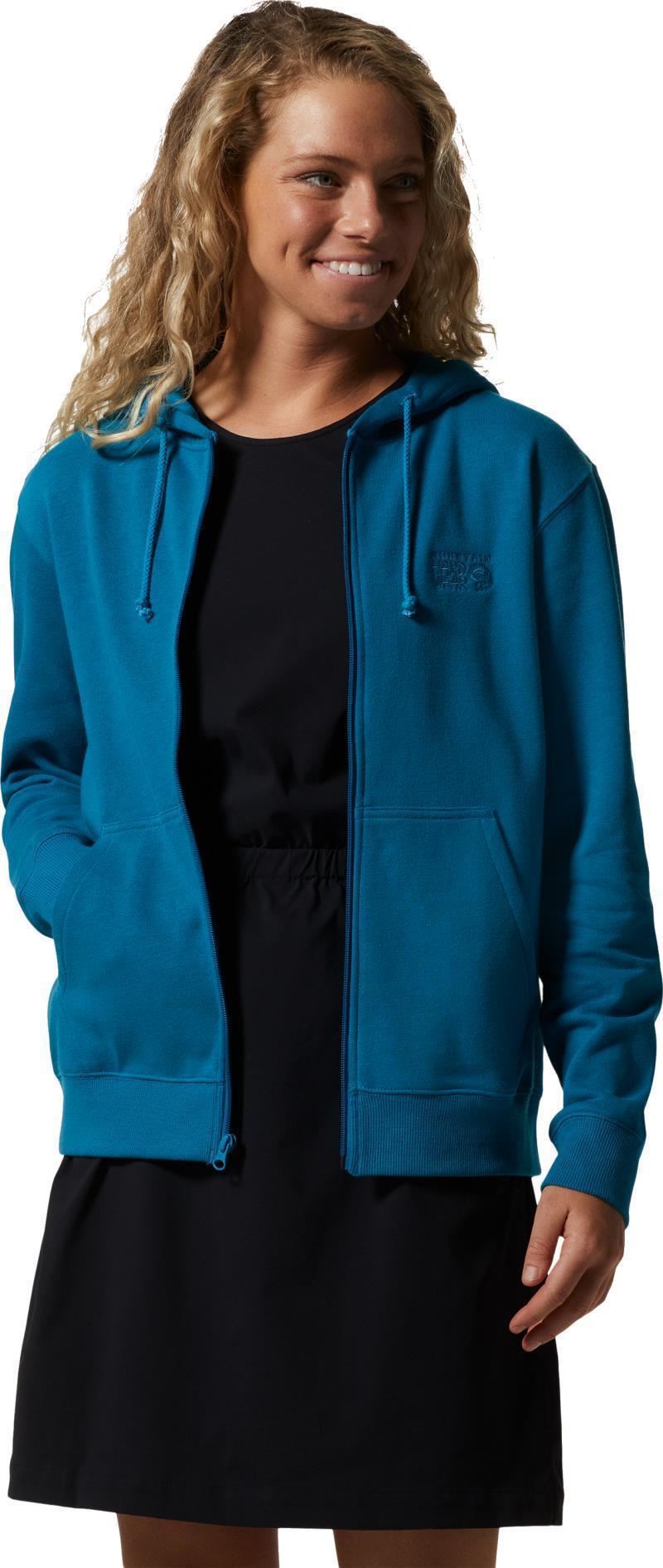 MHW Logo Full Zip Hoody - Womens - Vinson Blue 2