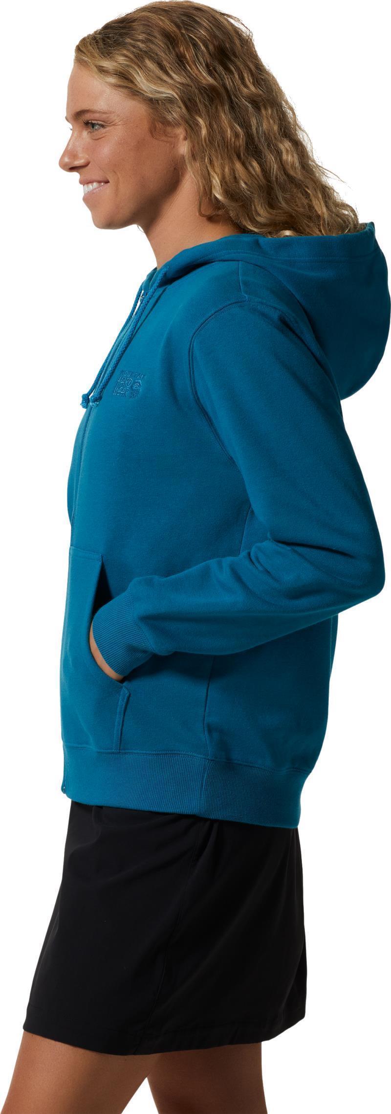 MHW Logo Full Zip Hoody - Womens - Vinson Blue 3