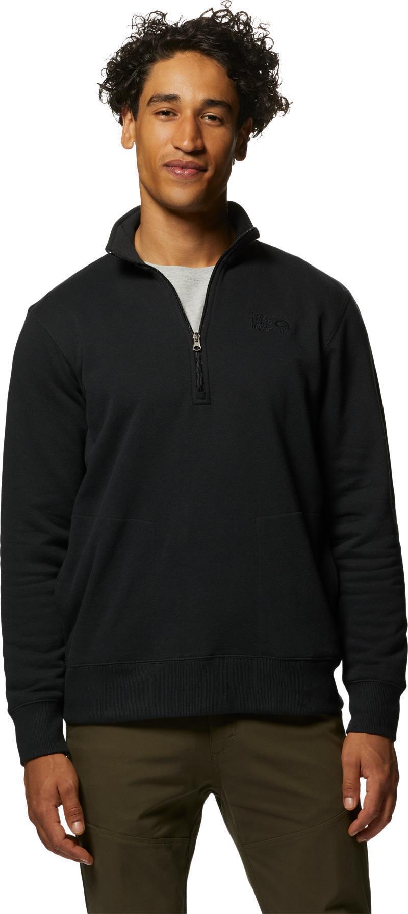 MHW Logo Half Zip - Mens - Black 2