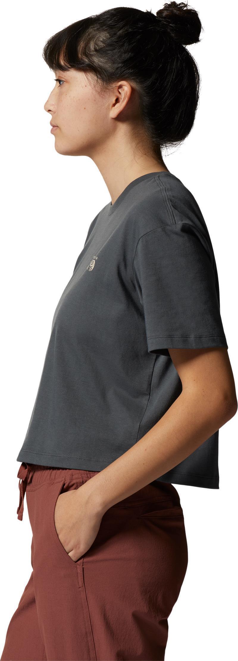 MHW Logo in a Box Crop SS - Womens - Volcanic 2
