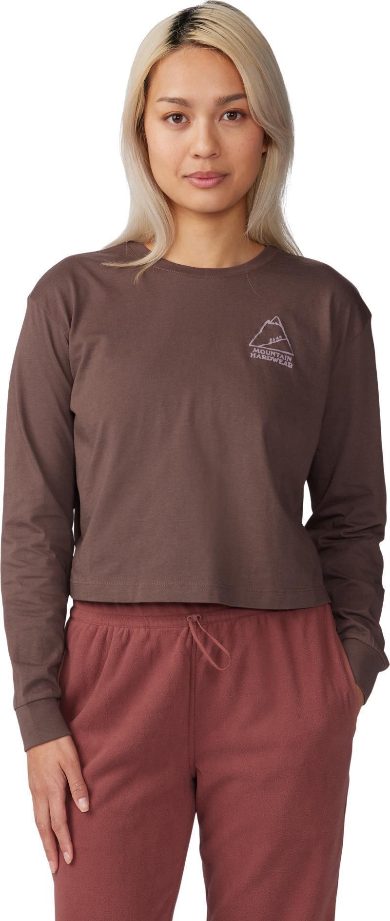 MHW Mountain Boxy Crop LS - Womens - Carob 1