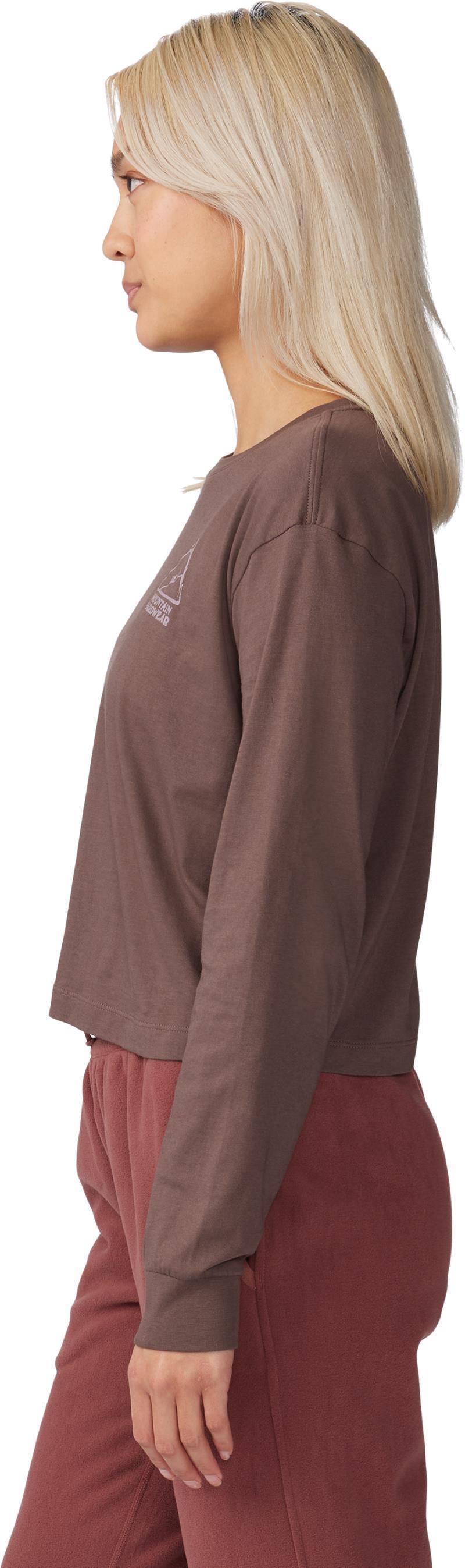 MHW Mountain Boxy Crop LS - Womens - Carob 3