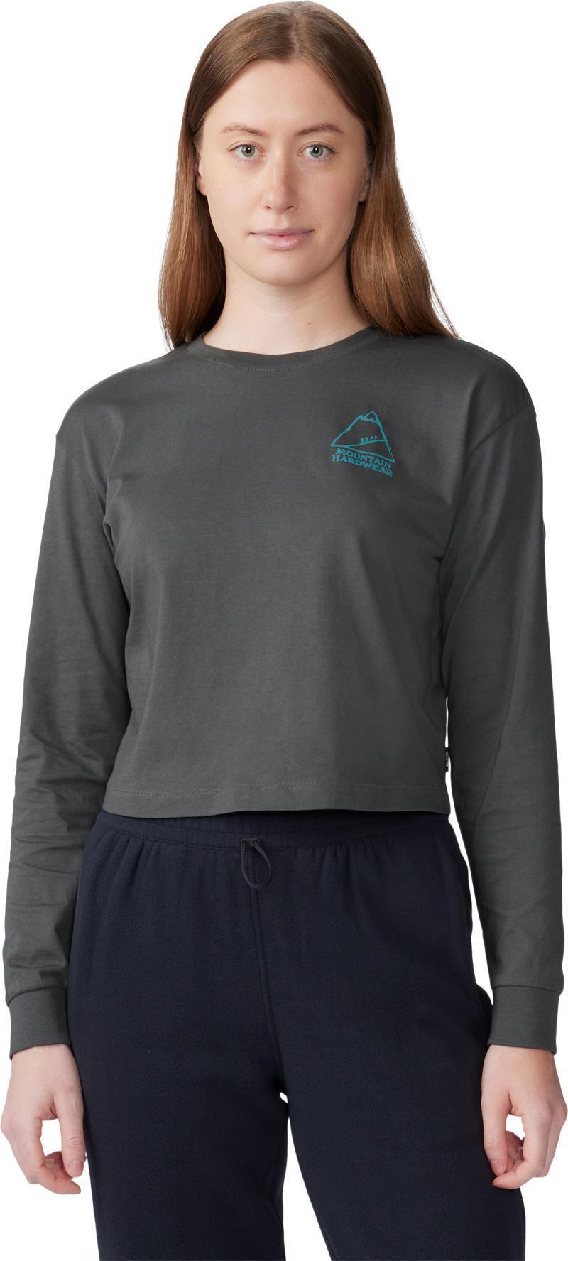 MHW Mountain Boxy Crop LS - Womens - Volcanic 1