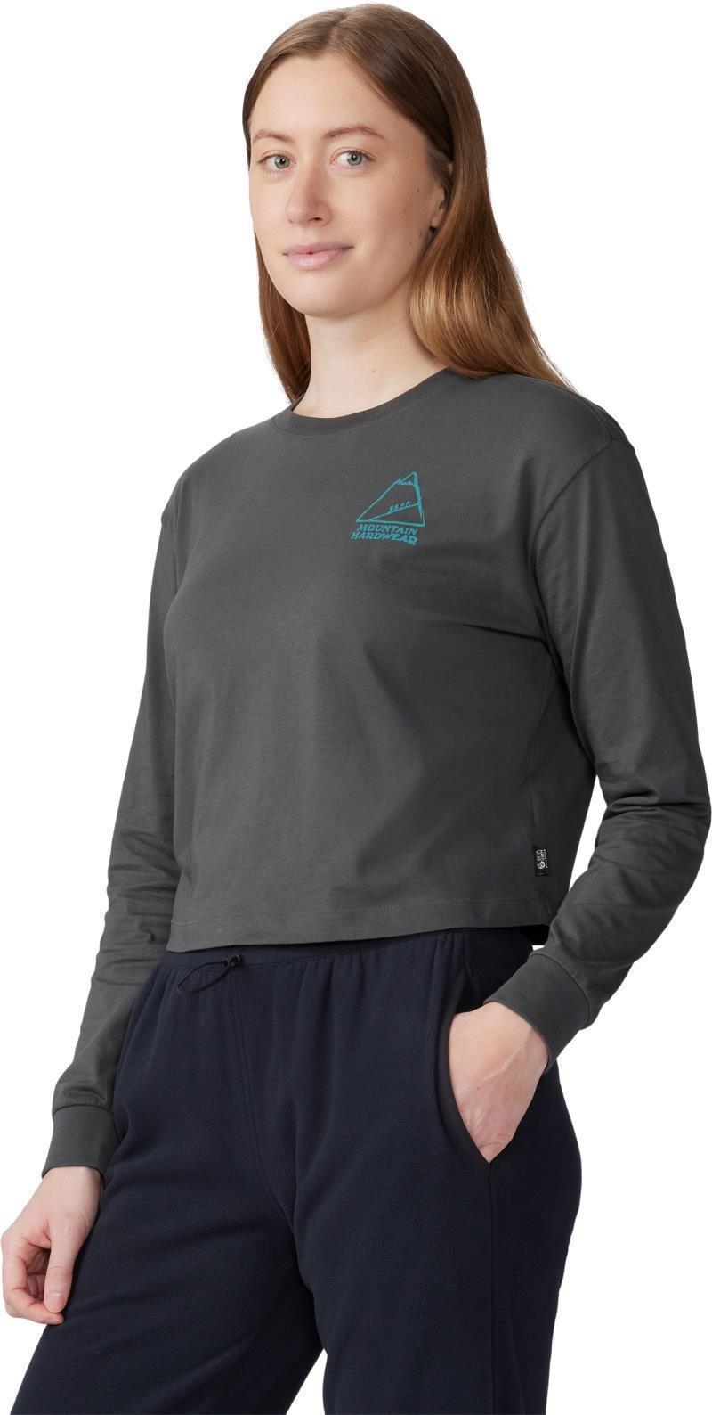 MHW Mountain Boxy Crop LS - Womens - Volcanic 2