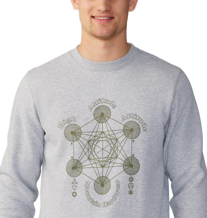 Metatrons Cube Pullover Crew - Mens - Hardwear Grey Heather 5