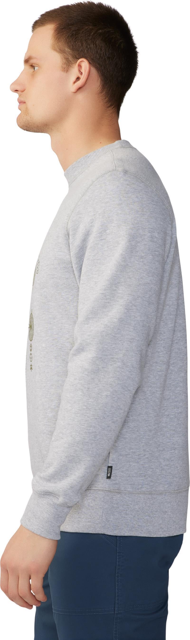 Metatrons Cube Pullover Crew - Mens - Hardwear Grey Heather 3