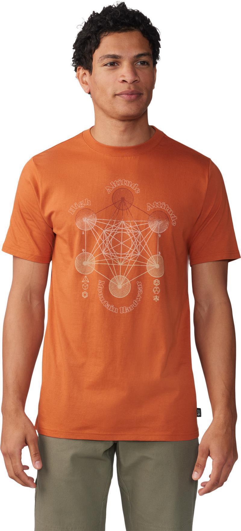 Metatrons Cube SS - Mens - Raw Carnelian 1