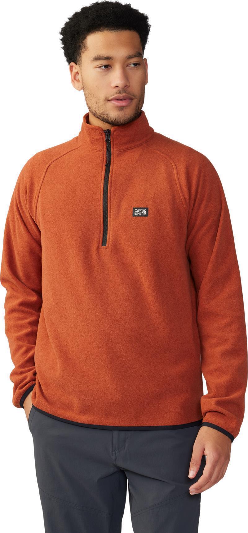 Microchill 1/4 Zip Pullover - Mens - Iron Oxide Heather 2
