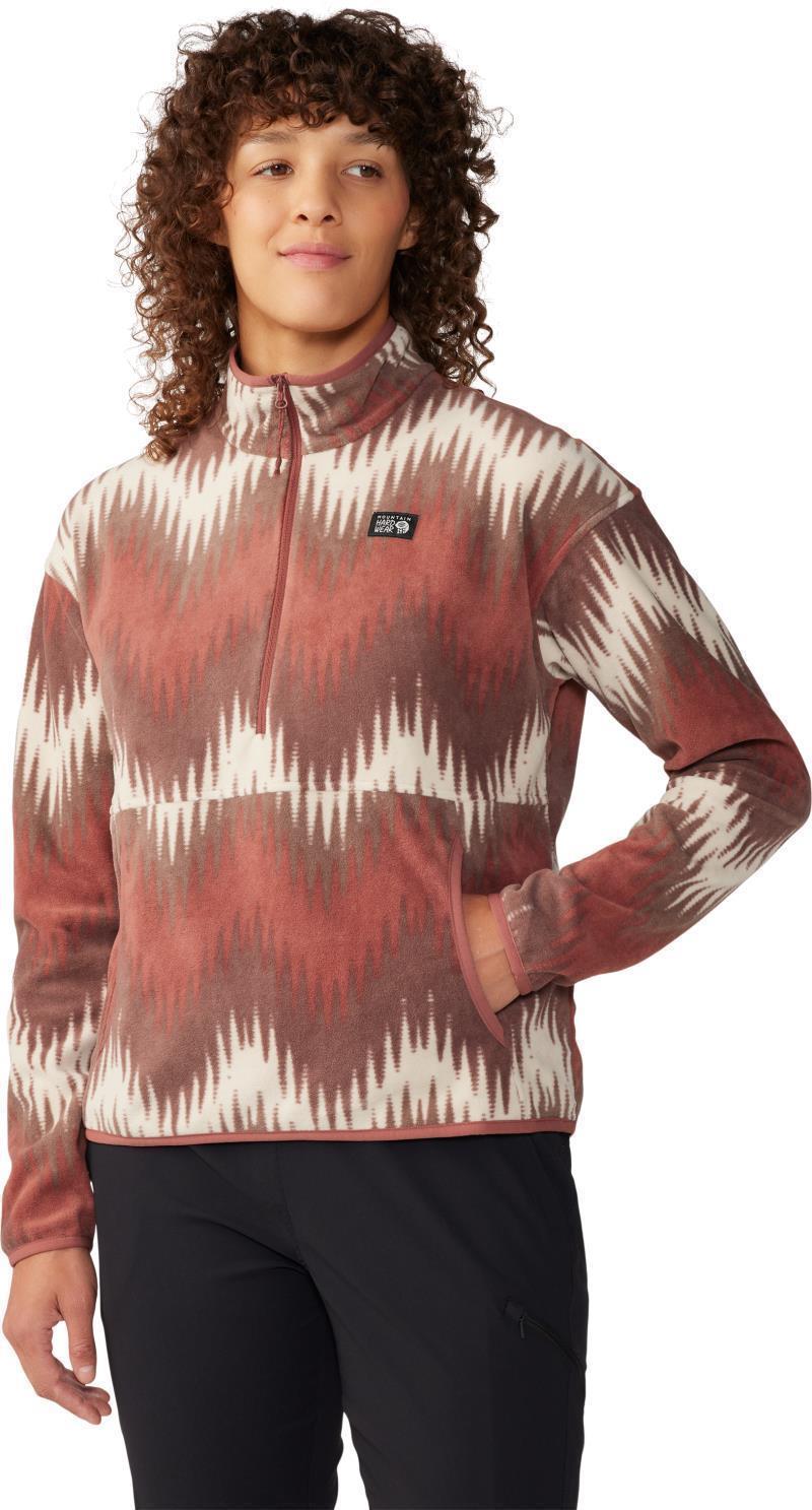 Microchill Pullover - Womens - Clay Earth Zig Zag Print 3