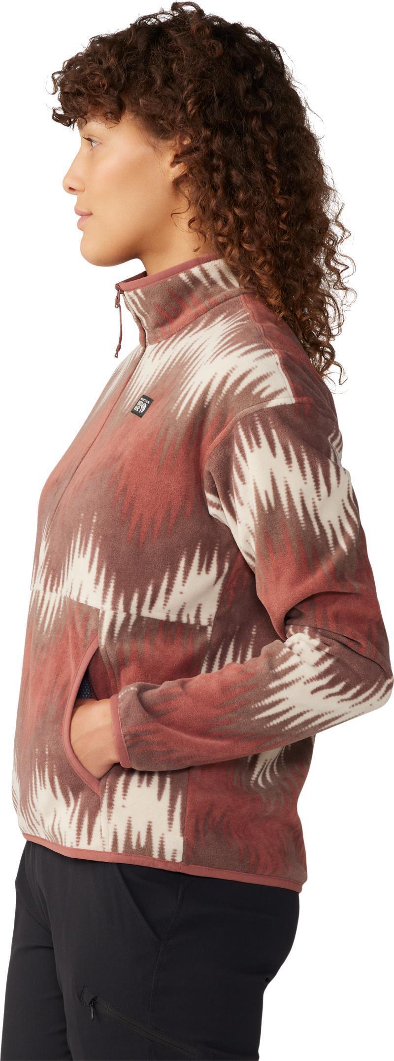 Microchill Pullover - Womens - Clay Earth Zig Zag Print 5