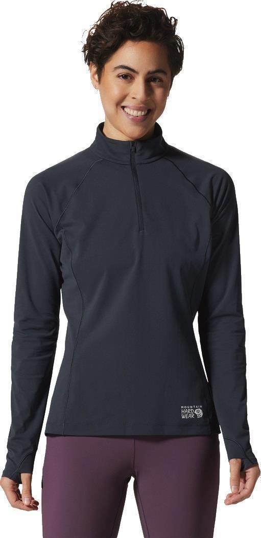 Mountain Stretch Half Zip - Womens - Black 1