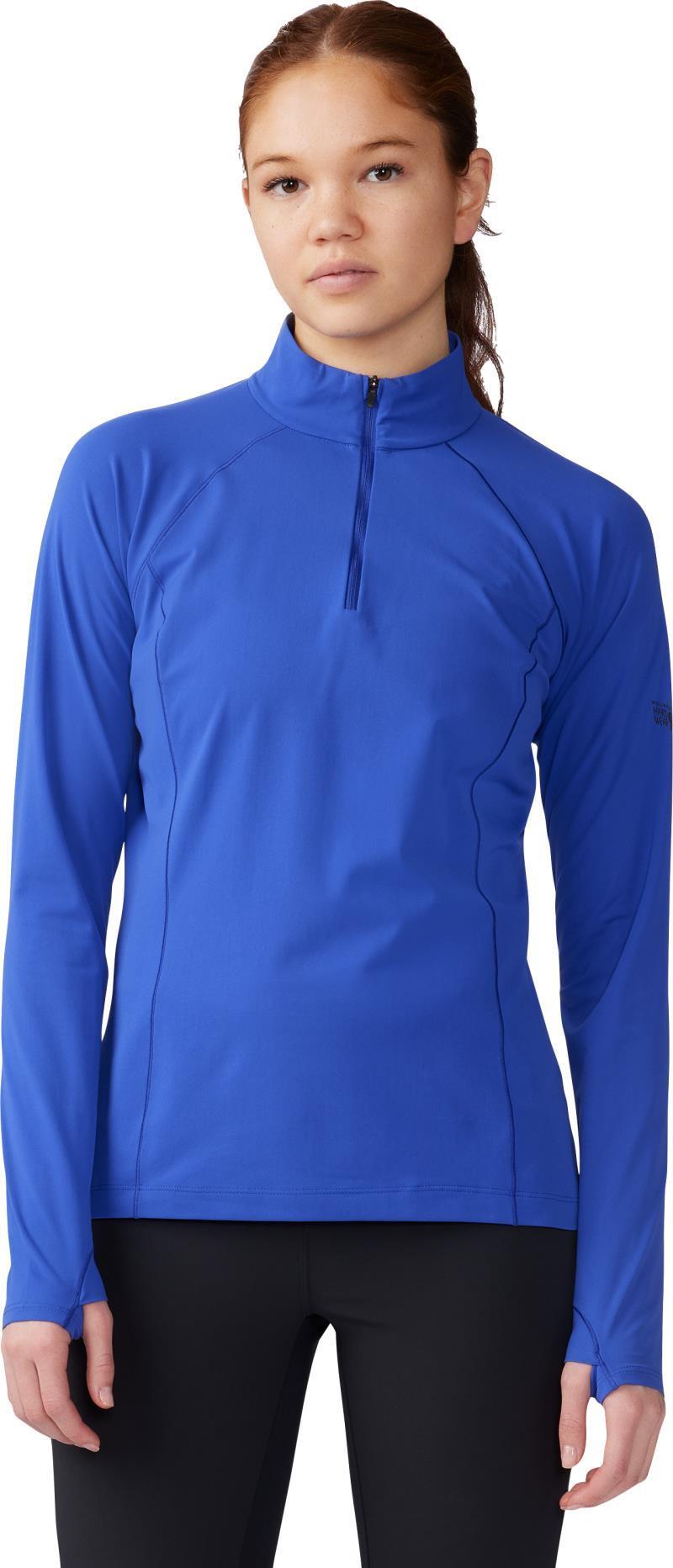 Mountain Stretch Half Zip - Womens - Blue Print 2