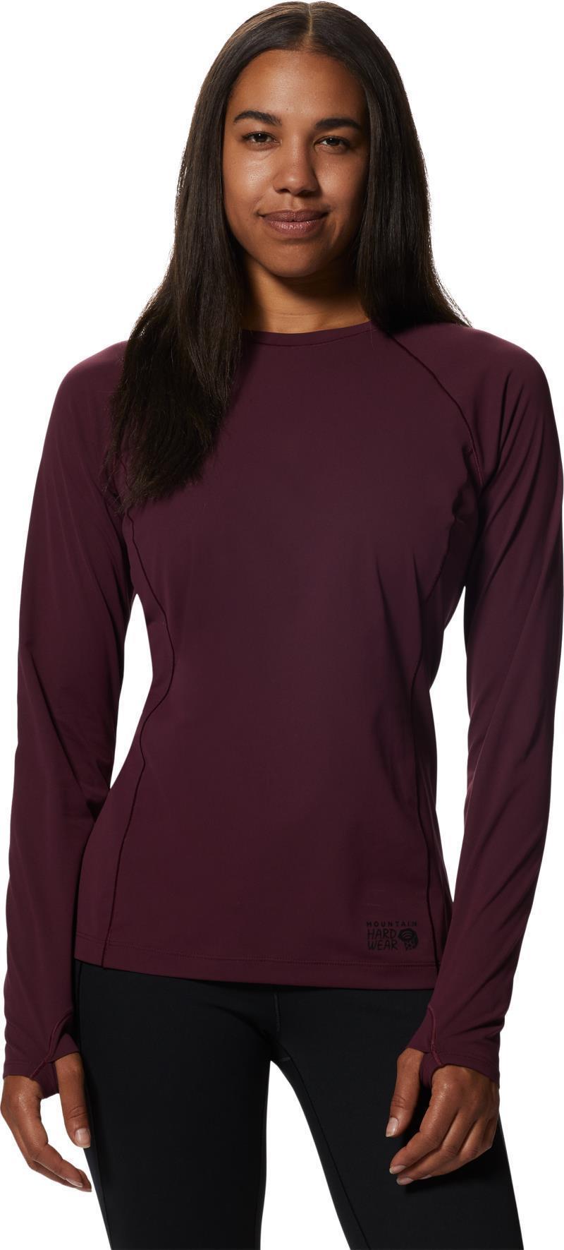 Mountain Stretch LS Crew - Womens - Cocoa Red 1