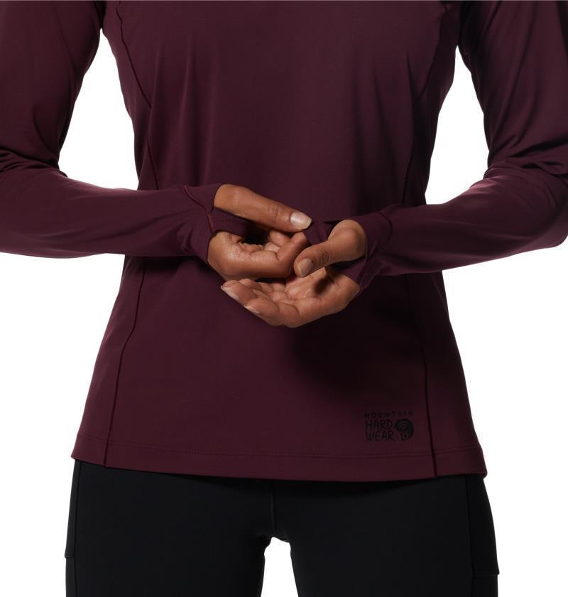 Mountain Stretch LS Crew - Womens - Cocoa Red 5