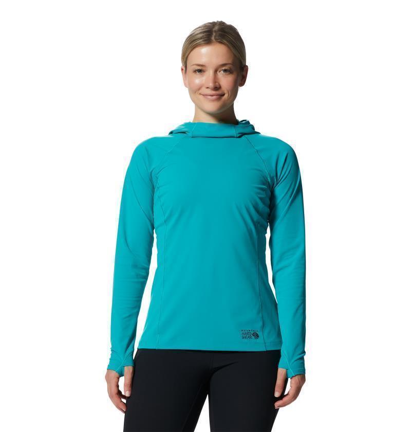 Mountain Stretch LS Hoody - Womens - Synth Green 1