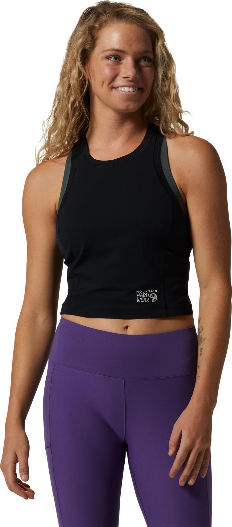 Mountain Stretch Tanklette - Womens - Black 3