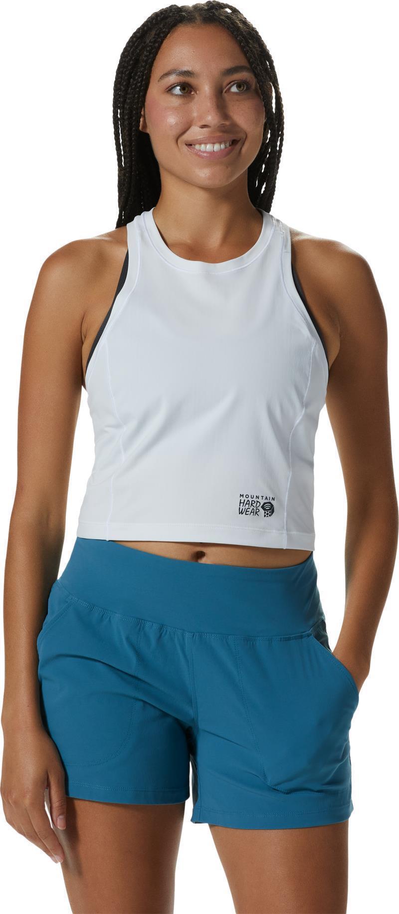Mountain Stretch Tanklette - Womens - Fogbank 1