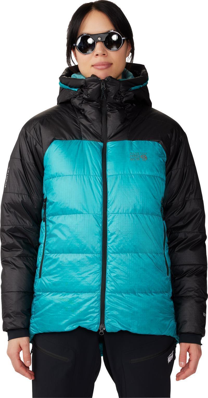 Phantom Belay Down Parka - Womens - Synth Green / Black 3
