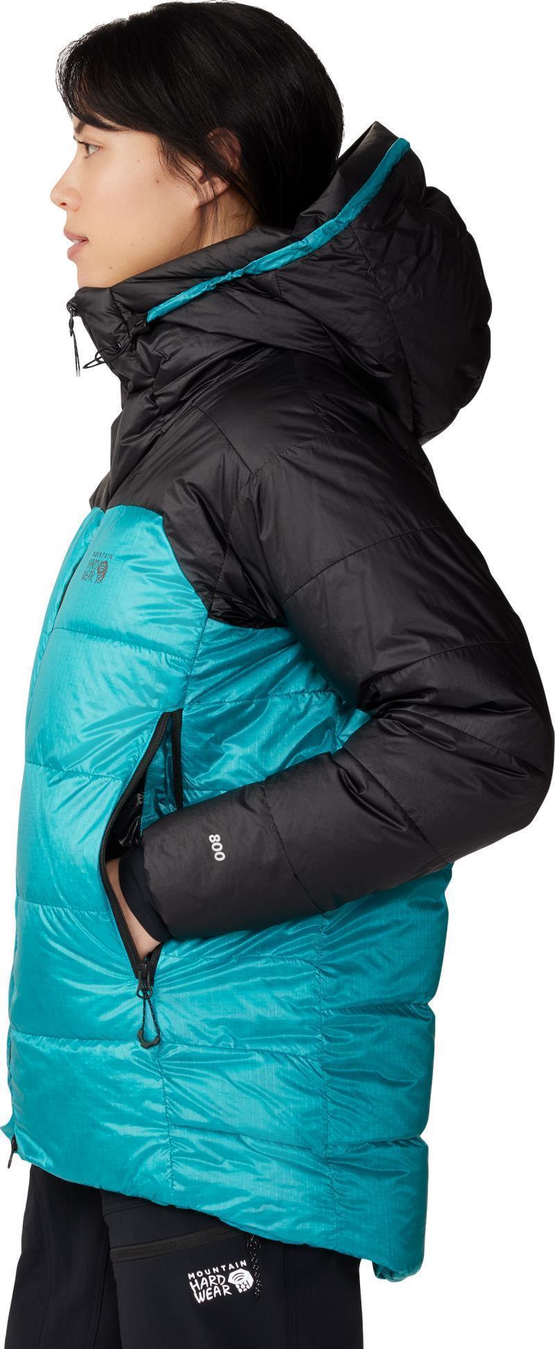 Phantom Belay Down Parka - Womens - Synth Green / Black 4