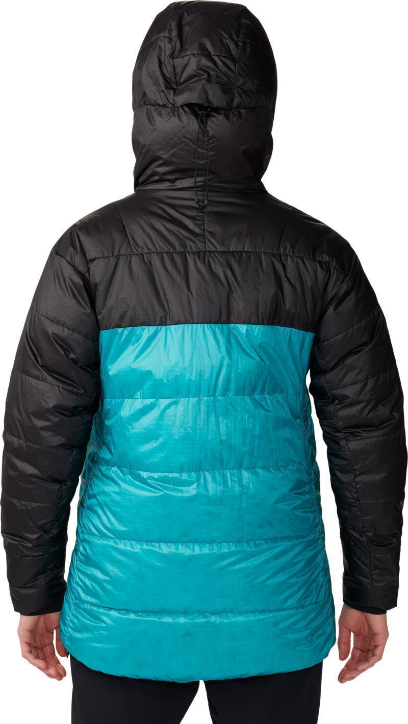 Phantom Belay Down Parka - Womens - Synth Green / Black 5