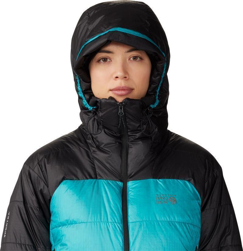 Phantom Belay Down Parka - Womens - Synth Green / Black 7