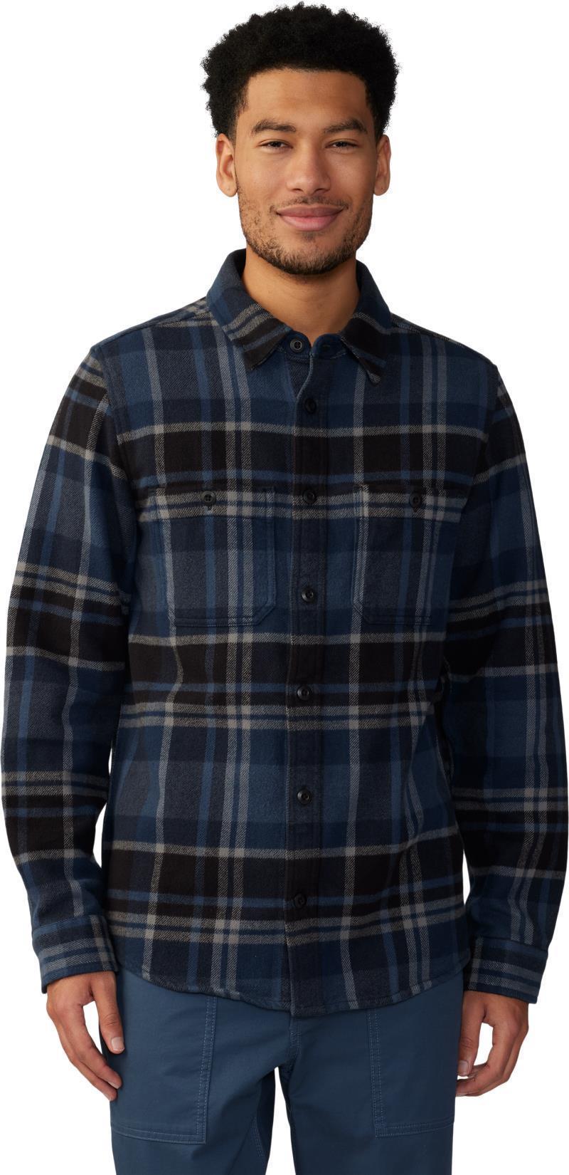 Plusher LS Shirt - Mens - Hardwear Navy Amsterdam Plaid 1