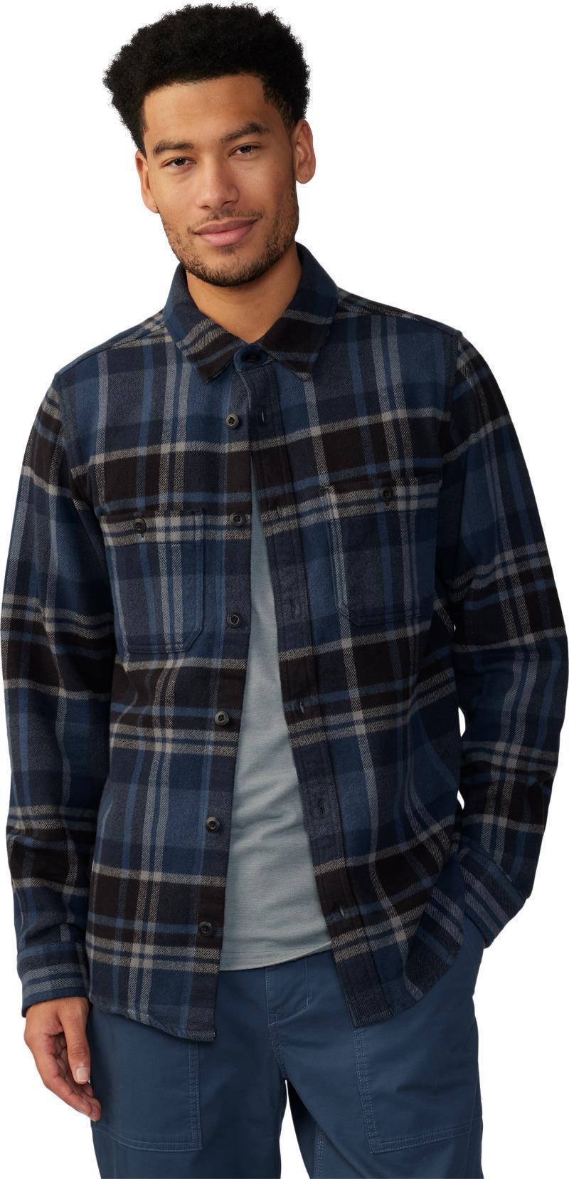 Plusher LS Shirt - Mens - Hardwear Navy Amsterdam Plaid 5