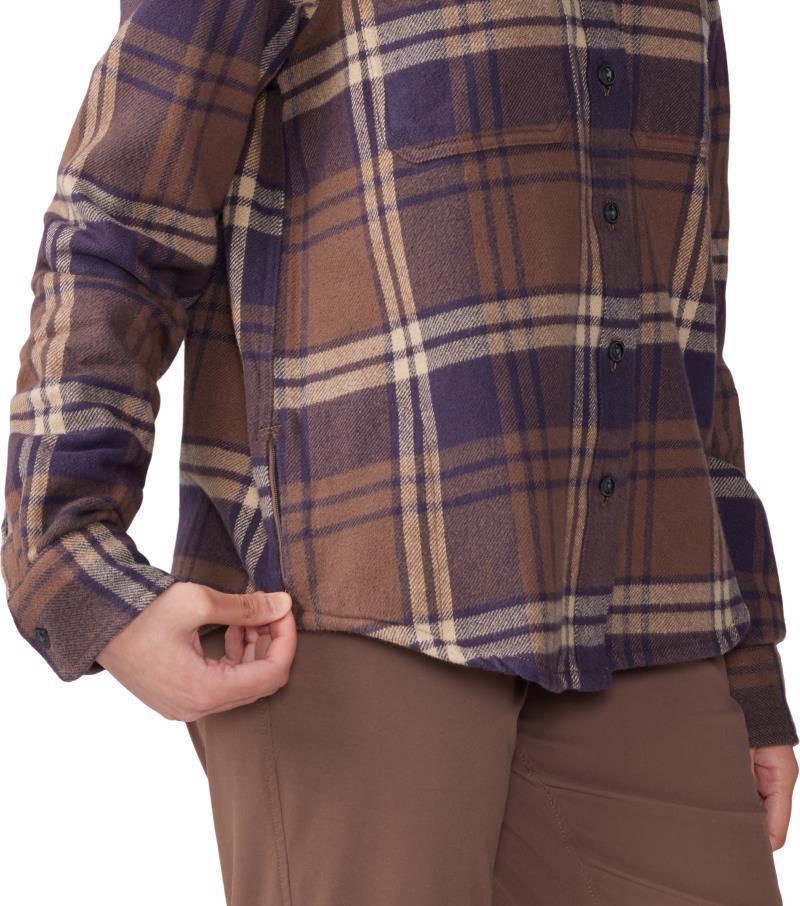Plusher LS Shirt - Womens - Blurple Plaid Print 6