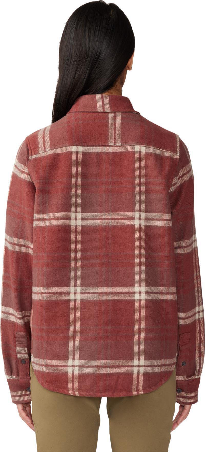 Plusher LS Shirt - Womens - Clay Earth Plaid Print 4