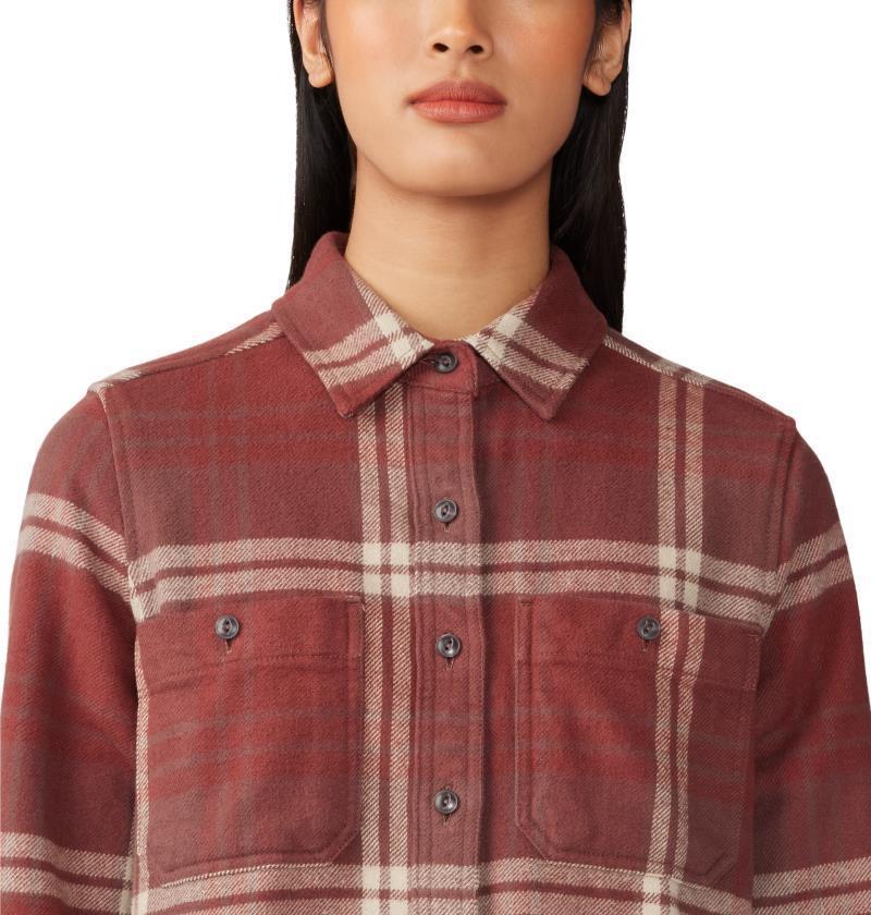 Plusher LS Shirt - Womens - Clay Earth Plaid Print 7