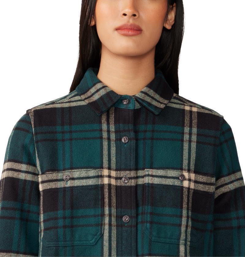 Plusher LS Shirt - Womens - Dark Marsh Plaid Print 6