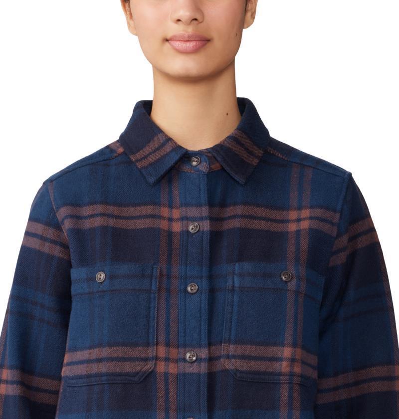 Plusher LS Shirt - Womens - Dark Zinc Plaid Print 6