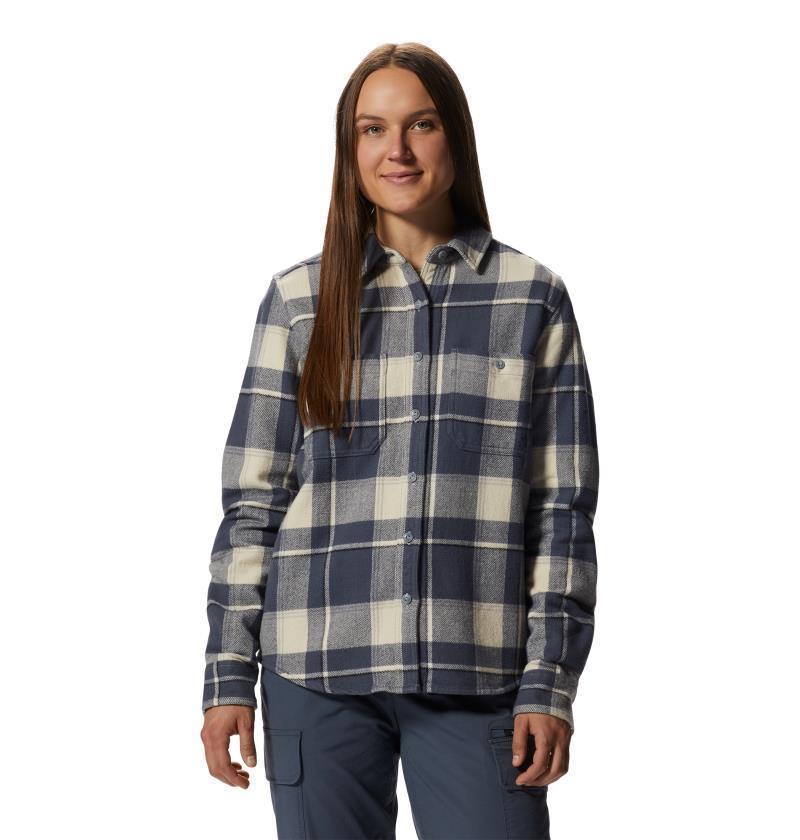 Plusher LS Shirt - Womens - Wild Oyster Tartan Plaid 1