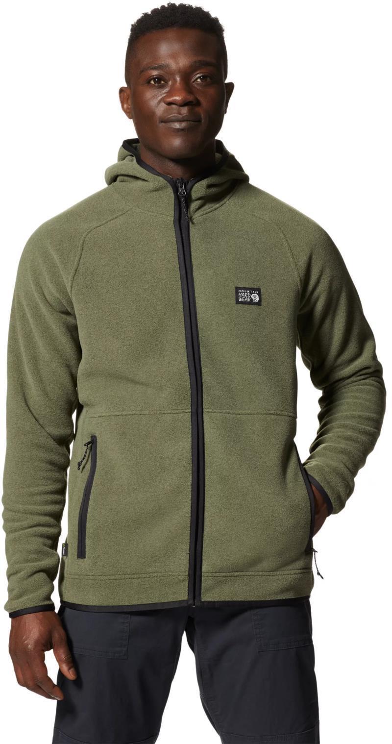Polartec Double Brushed Full Zip Hoody - Mens - Surplus Green Heather 1