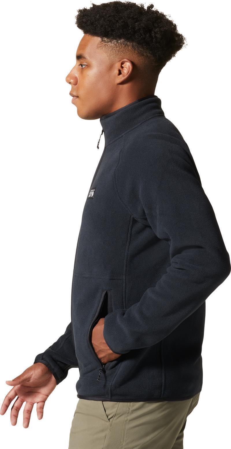 Polartec Double Brushed Full Zip Jacket - Mens - Black 3
