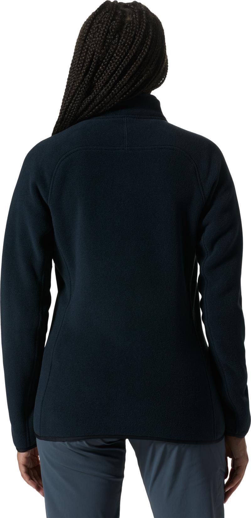 Polartec Double Brushed Full Zip Jacket - Womens - black 1