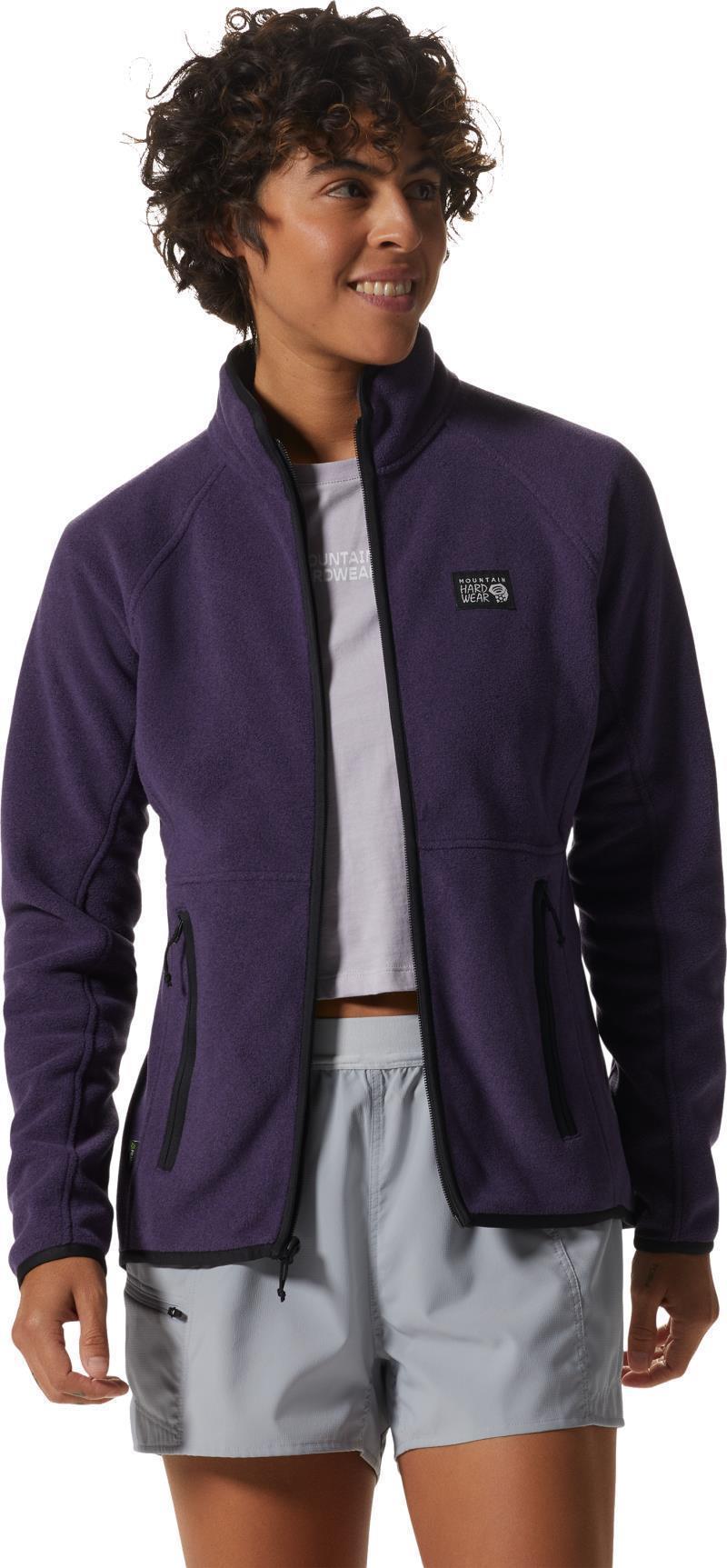 Polartec Double Brushed Full Zip Jacket - Womens - night iris heather 1