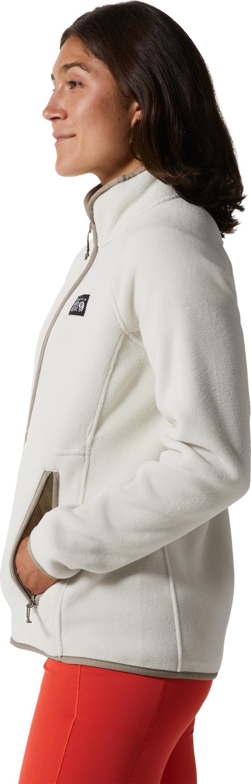 Polartec Double Brushed Full Zip Jacket - Womens - stone 1
